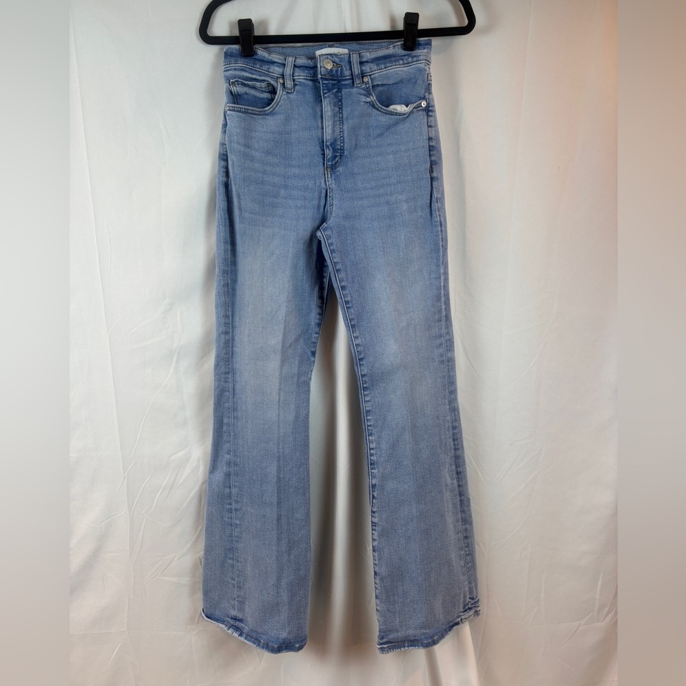 LOFT Light Blue Slim Flare Jeans 4/27 SKU 1